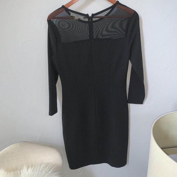 Michael Kors Black Mesh Top Dress - Picture 7 of 7